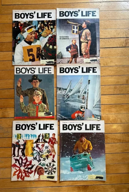 Boys’ Life Magazine Vintage Lot of 6— 1967, 1968,1971— See Description