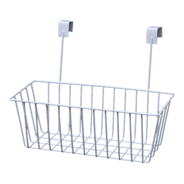 Wire Basket over Cabinet Door Organizer Basket for Laundry Pantry Dormitory