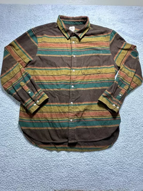 Urban Outfitters BDG Striped Southwest Flannel Shirt Hiking Trail Wear  Size XL