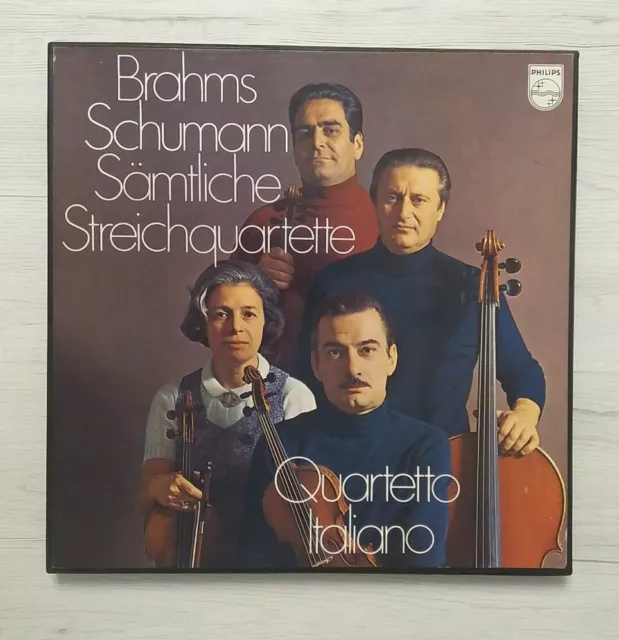 BOX 3LP - Brahms, Sämtliche Streichquartette - Schumann, Quartetto Italiano