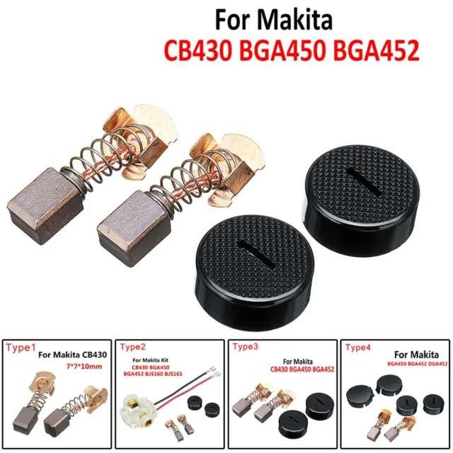 Spazzola di Carbone Supporto Set for Makita CB430 BHP460 BHR200 BGA452 Ricambio