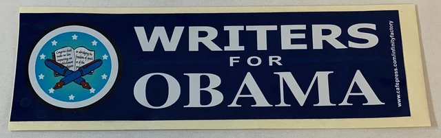 Scrittori Per Obama Paraurti Adesivo