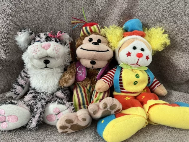 Beanie Kids Collectables - Peony - Eckles - Giggles - Circus Series Clown Monkey