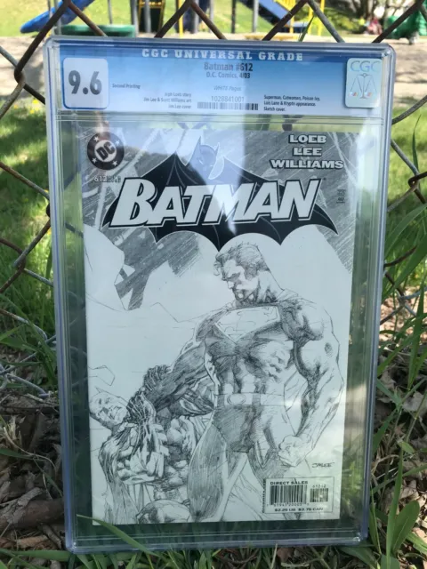 Batman #612 Jim Lee Sketch Cover Second Printing CGC 9.6