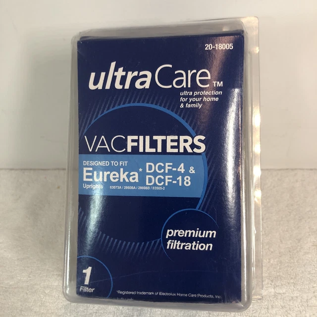 UltraCare VacFilters 20-18005 For Eureka DCF-4 & DCF-18 Uprights - FREE SHIPPING