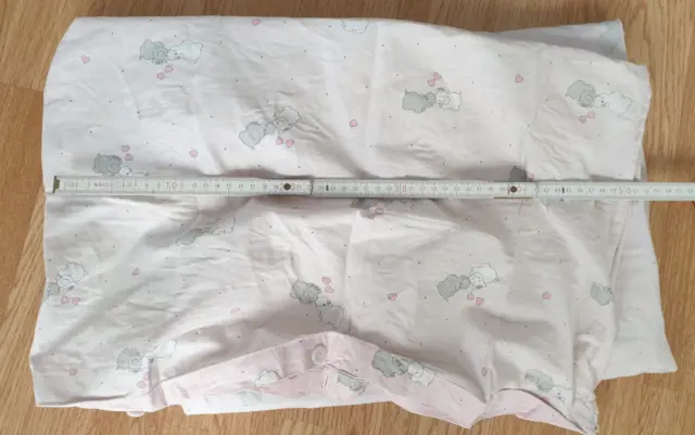 Baby Kinder Bettwäsche Bettbezug 120 x 80 cm + Kissen Mädchen Rosa