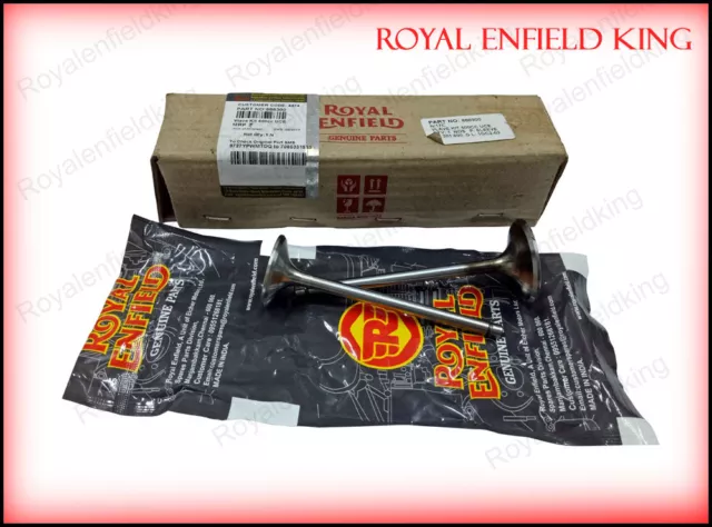 Véritable Royal Enfield Moteur Valvule D'Admission & Échappement Kit Uce 500 #