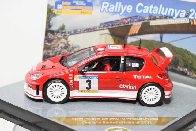 Décalcomanies (autocollants) 1/43 Pour Peugeot 206 WRC Rallye Catalunya & Corse - JA Miniatures
