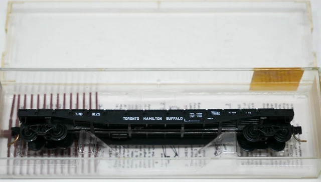 Micro-Trains MTL 44150 N Toronto Hamilton Buffalo THB 1825 Flat Car NOBRAKEWHEEL