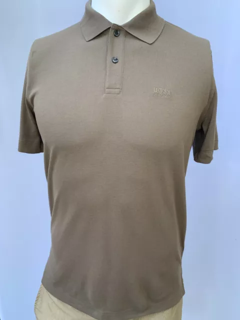 Hugo Boss Polo Men's Size S, M, L, XL, Regular Fit Pima Cotton Piqué Brown