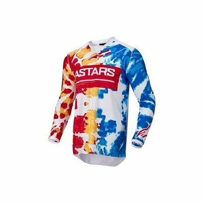 Alpinestars Alpinestars 2022 Adulti per Moto Squadra Motocross Maglia Bianco/Rosso/Blu 