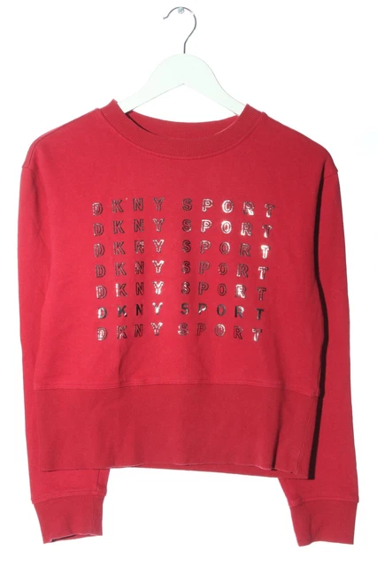 DKNY JEANS Felpa Donna Taglia IT 46 rosso stile casual
