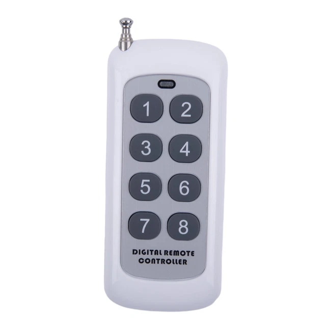 Telecomando 433mMHz 1527 8 tasti 92 mm x 41 mm x 12 mm nuovissimo durevole