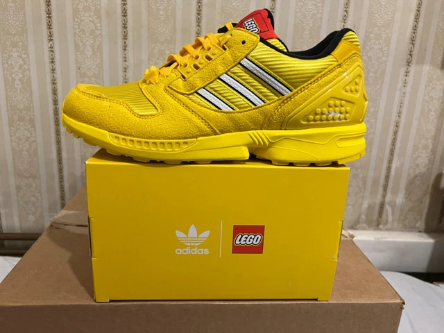 men's adidas ZX 8000 Lego trainers size UK8 in yellow