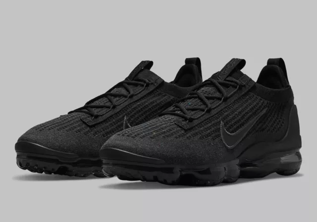 Nike Air Vapormax FK 2021 Triple Black Casual Sneakers Mens Size US 9-12 New✅