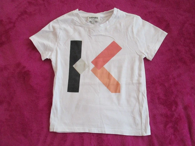 T-shirt con logo bianco a maniche corte età 6 anni H