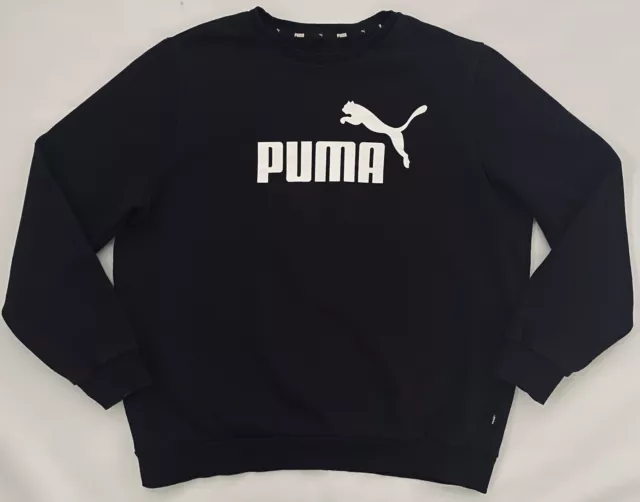 Men’s Puma Black Cotton Sport Classic Sweatshirt Size L.