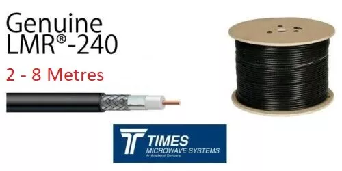 LMR-240 Times Microwave coaxial 50 Ohm Low Loss coax Cable Radio LMR 10-40m 2-8m