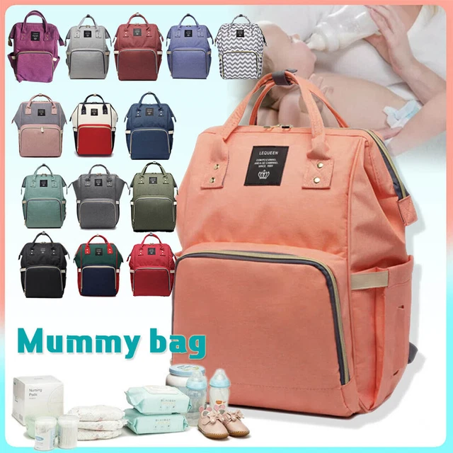 Luxury Multifunctional Baby Diaper Nappy Backpack Maternity Mummy Changing Bag