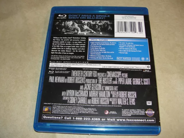 The Hustler BLU-RAY Paul Newman And Jackie Gleason- Robert Rossen(DIR) 1961 3