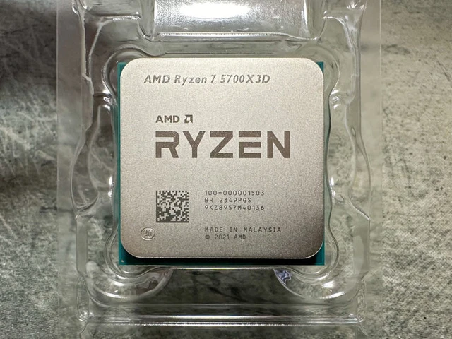 AMD Ryzen 7 5700X3D Desktop Processor – 8 Core 16 Threads, 3.0GHz, AM4 Socket, Used