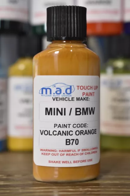 M.a.d Mini Volcanic Orange B70 Paint Touch Up Kit 30Ml Cooper S Countryman D One