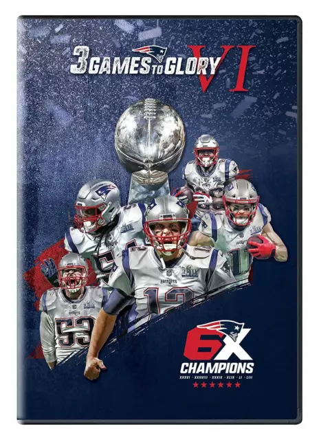 Route To Super Bowl Liii 53 3 Games To Glory VI NFL Patriots Football 3-DVD-Set