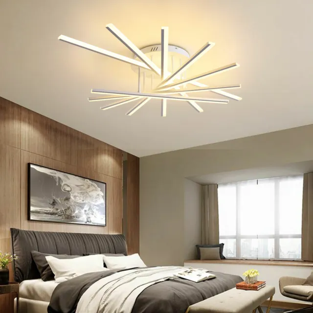 Modern Ceiling Light Chandelier Pendant Lamp Nordic Fixture+Remote Control