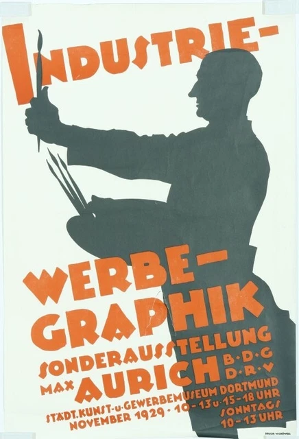41884 - Industrie-Werbe-Graphik . Plakat von Max Aurich 1929. 47 x 70 cm. Alter 41884 - Industrie-Werbe-Graphik . Plakat von Max Aurich 1929. 47 x 70 cm. Alter