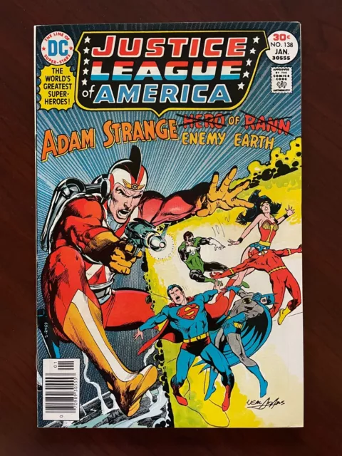 Justice League of America #138 (DC Comics 1977) Adam Strange Neal Adams 9.2 NM-