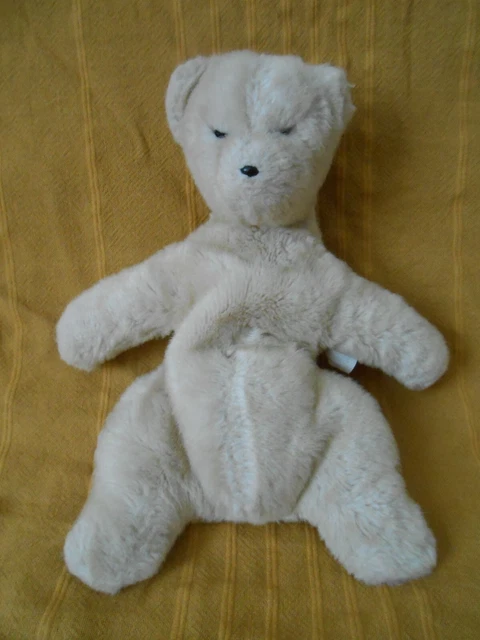 Peluche Ours blanc Anima Made in France ancienne peluche doudou