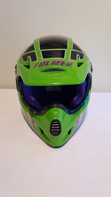 Fulmer Dirt Bike Helmet Green Size Medium N.218 DOT