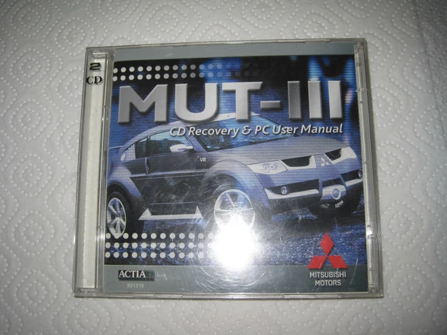 Mitsubishi Mut III , Recovery CD PC User Manual Actia Original ,Mut 3 Software