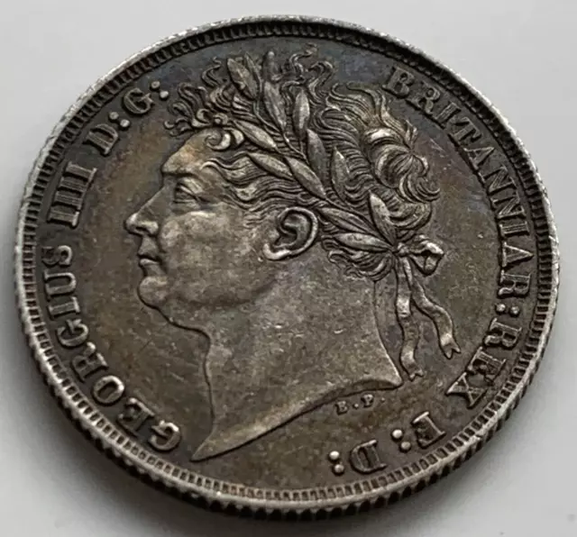 King George IV Shilling Coin 1821 Very High Grade