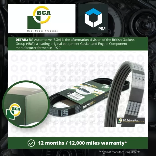 5 Rib Multi V Drive Belt fits RANGE ROVER Mk1 2.5D 89 to 96 BGA LR011345 Quality