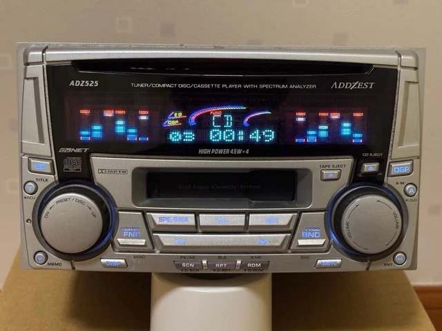 ADDZEST 2DIN CD cassette deck ADZ525 Genuine OEM JDM Audio Deck