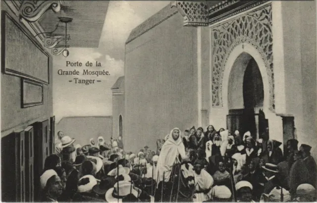 CPA AK TANGER Porte de la grande Mosquée MAROC (23423)