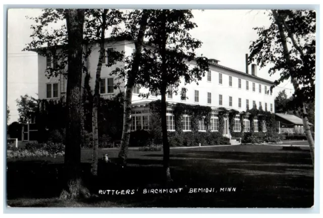 c1940's Ruttgers Birchmont Bemidji Minnesota MN RPPC Photo Vintage Postcard