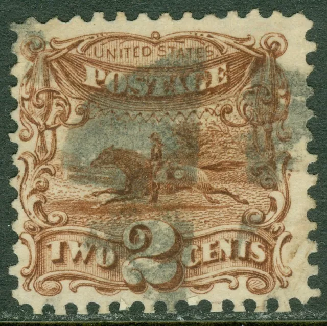 EDW1949SELL: USA 1869 Scott# 113 Fine-Very Sottile, Utilizzato. Catalogo