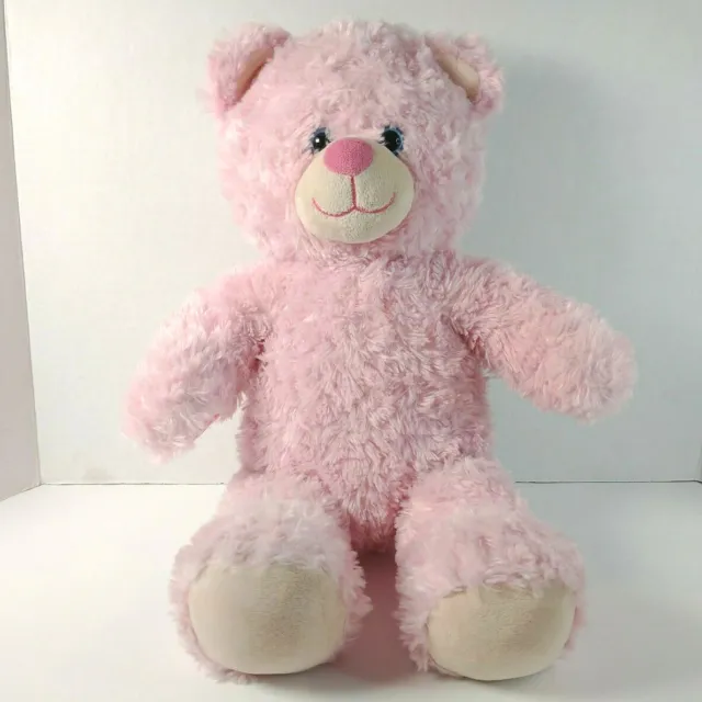 Build A Bear Pink Plush Teddy Bear 17" Pre-Owned