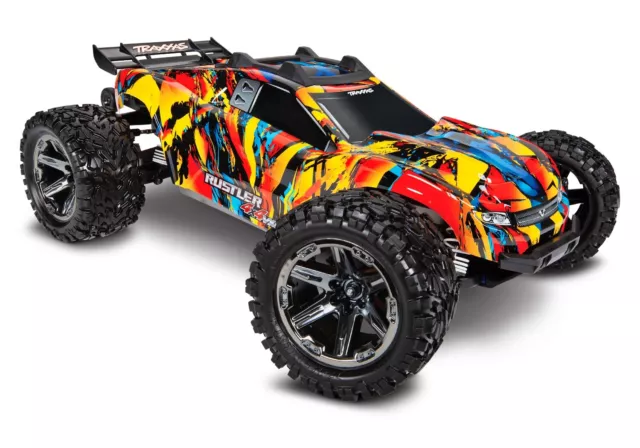 Traxxas RC Buggy Rustler 4x4 VXL Solar Flare RTR Nr.67076-4SLRF