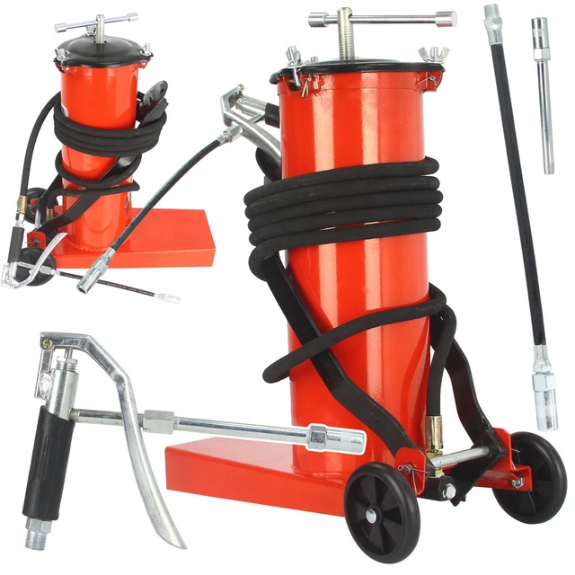 Ingrassatore Pneumatico A Barile 3 Litri Lubrificatore Grasso A - Foto 9