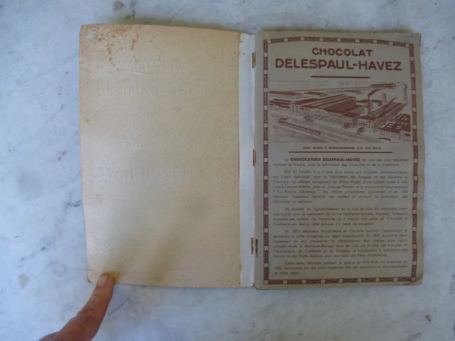 CHOCOLAT DELESPAUL / Delespaul-Havez : Panonceau illustré de la tablée