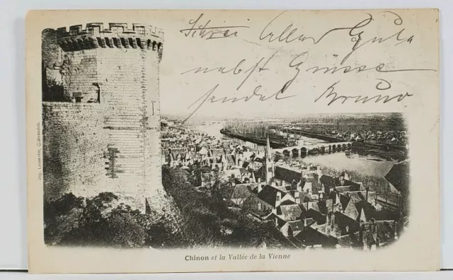 France CHINON et la Vallee de la Vienne c1903 Postcard L2