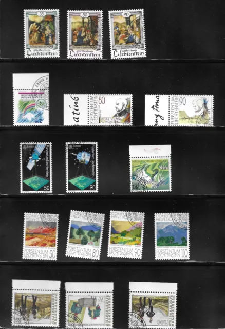 Briefmarken, Liechtenstein, Los gestempelt aus verschiedenen Jahrgängen