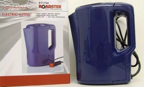 12/24V Electric Kettle Water Car Van Lorry Truck Hgv Travel Camping Jug 1 Litre