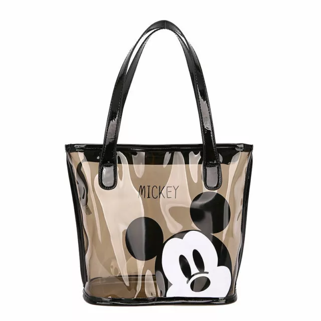 Disneyland Lady Woman Mickey Mouse PVC Transparent Shoulder Casual Bag Handbag