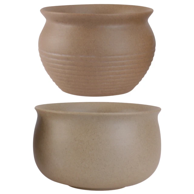 2pcs Pots en céramique Pottes de fleurs Planteur de poisson-osai avec un trou de