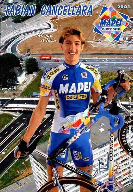 FABIAN CANCELLARA TEAM MAPEI QUICK-STEP 2001 COLNAGO champion