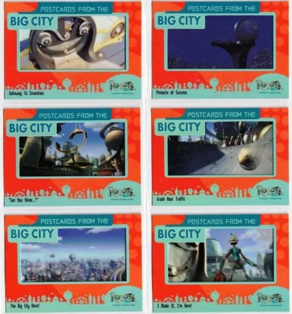 Robots The Movie: Complete Postcards from the Big City Set (6)